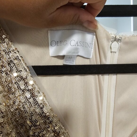 Davids Bridal Gold Dress - Picture 3 of 3